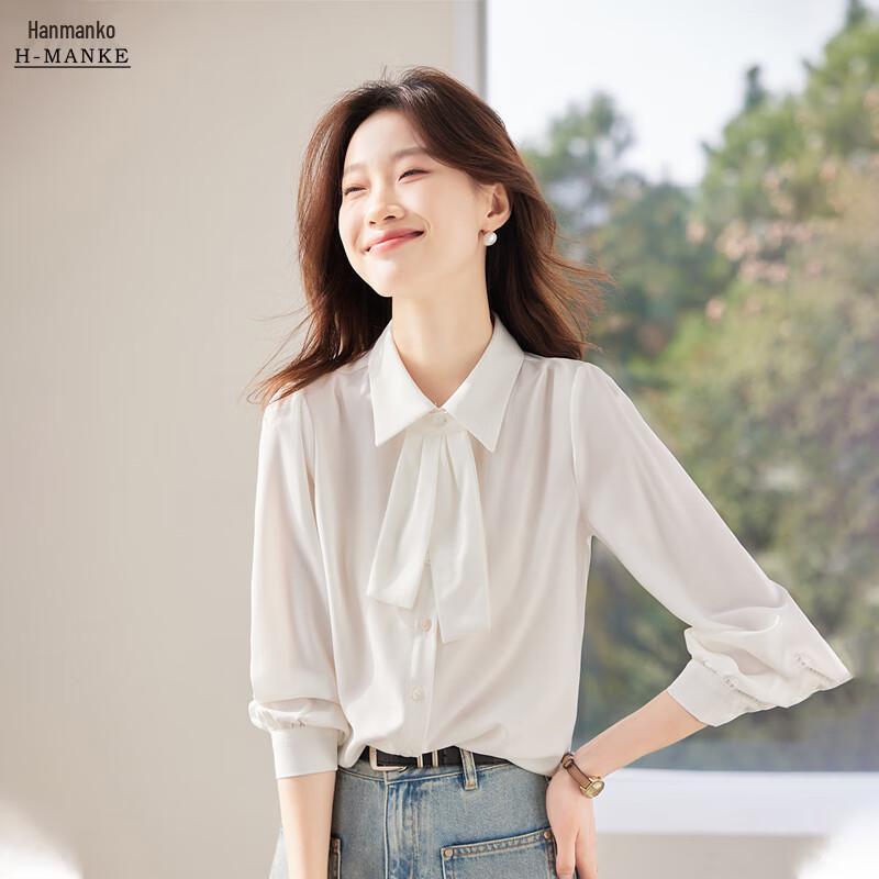 Women s Wrinkle-Free Long-Sleeve Chiffon Blouse L