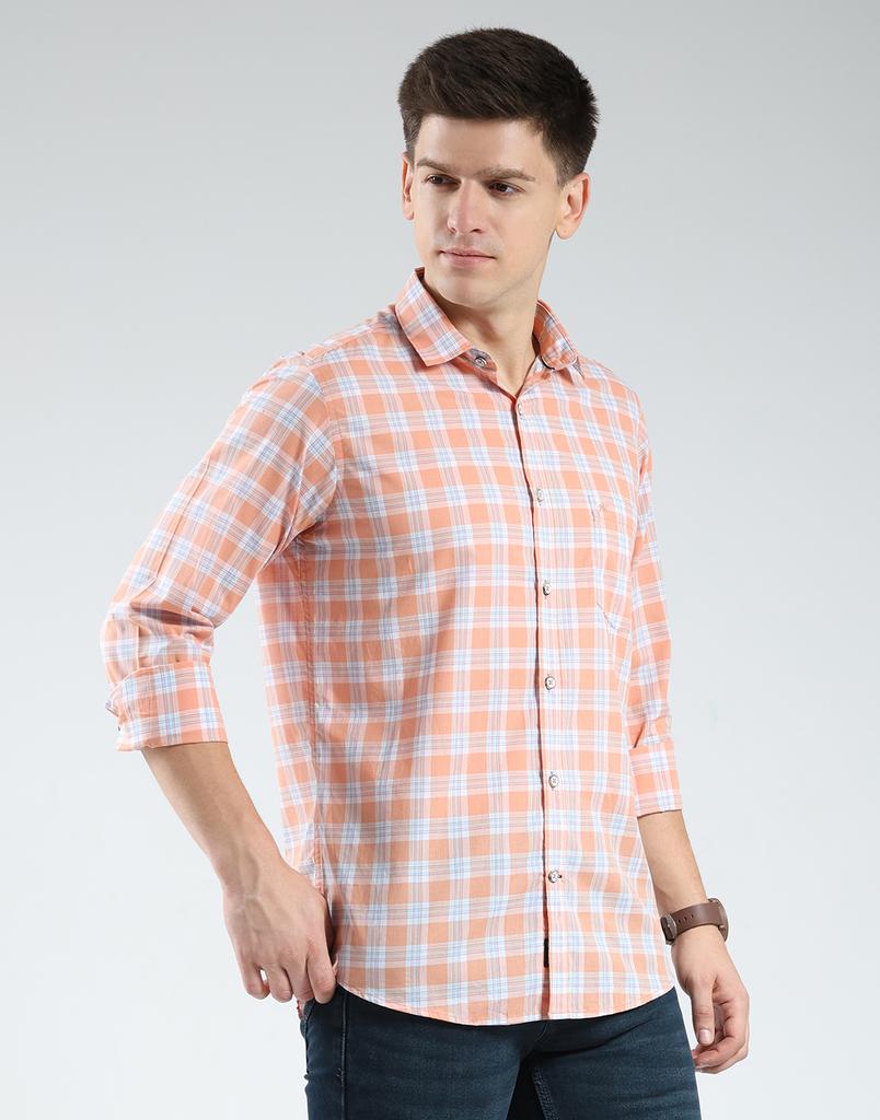 MONTE CARLO Men's Regular Fit Checkered Shirt