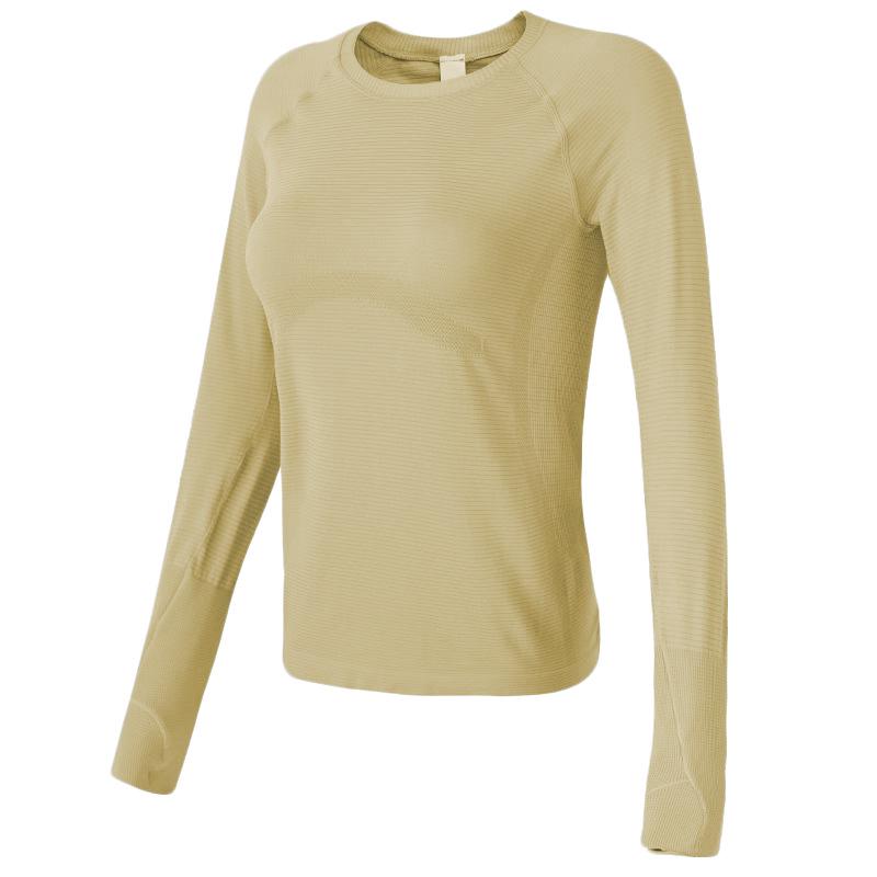 Women's Slim-Fit Long-Sleeve Yoga and Running Top for Autumn and Winter