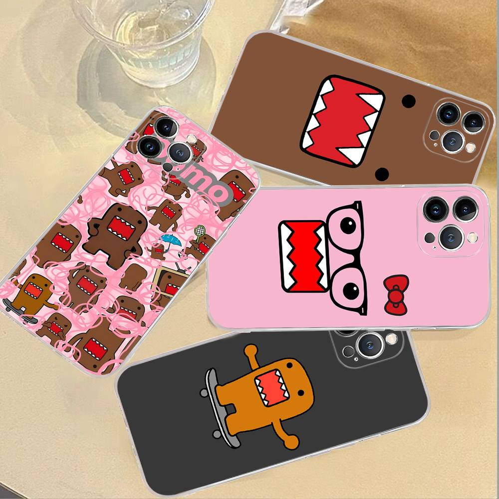 Cute Domo Kun Phone Case For IPhone 17 16 15 14 13 11 12 Pro Max 16 Plus Transparent