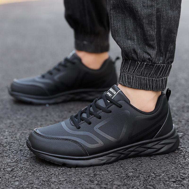 Waterproof Men Sneakers Thick Soled Casual Shoes Men Cushion Sports Shoes Outdoor Running and Walking Shoe Plus Size 39-46
