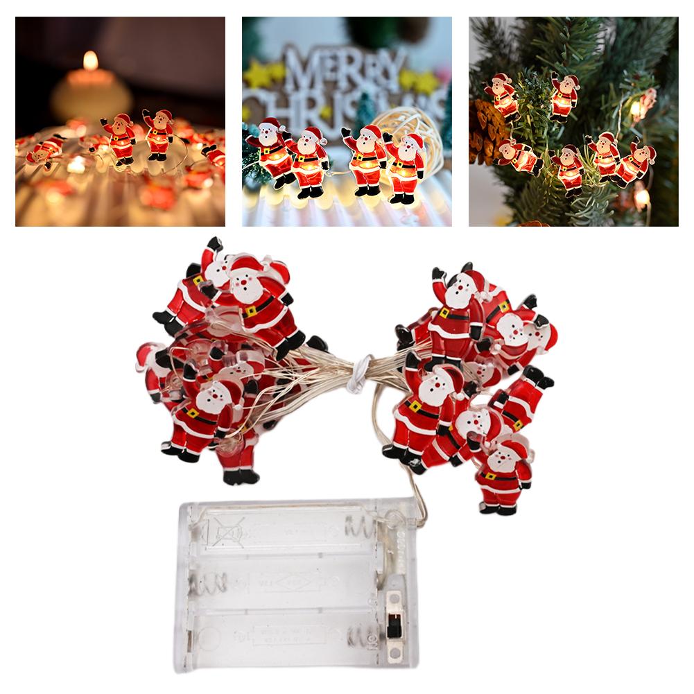 Battery Powered Lights Christmas LED Lights Sturdy Plastic 2 Meters 20 Lights 5 Meters 50 Lights Cute Appearance