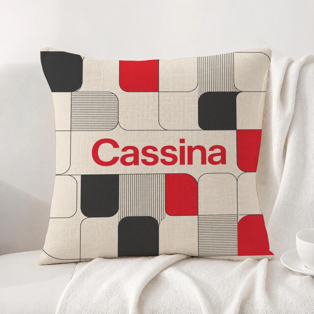 Brand Cassina Cushion Cover Natural Linen Pillowcase Set AllinOne Decor Cushion Cover for Sofa Bedroom Chair