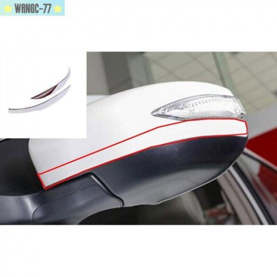 Chrome Rearview Side Mirror Strip molding Cover Trim For Nissan Sentra 2013-