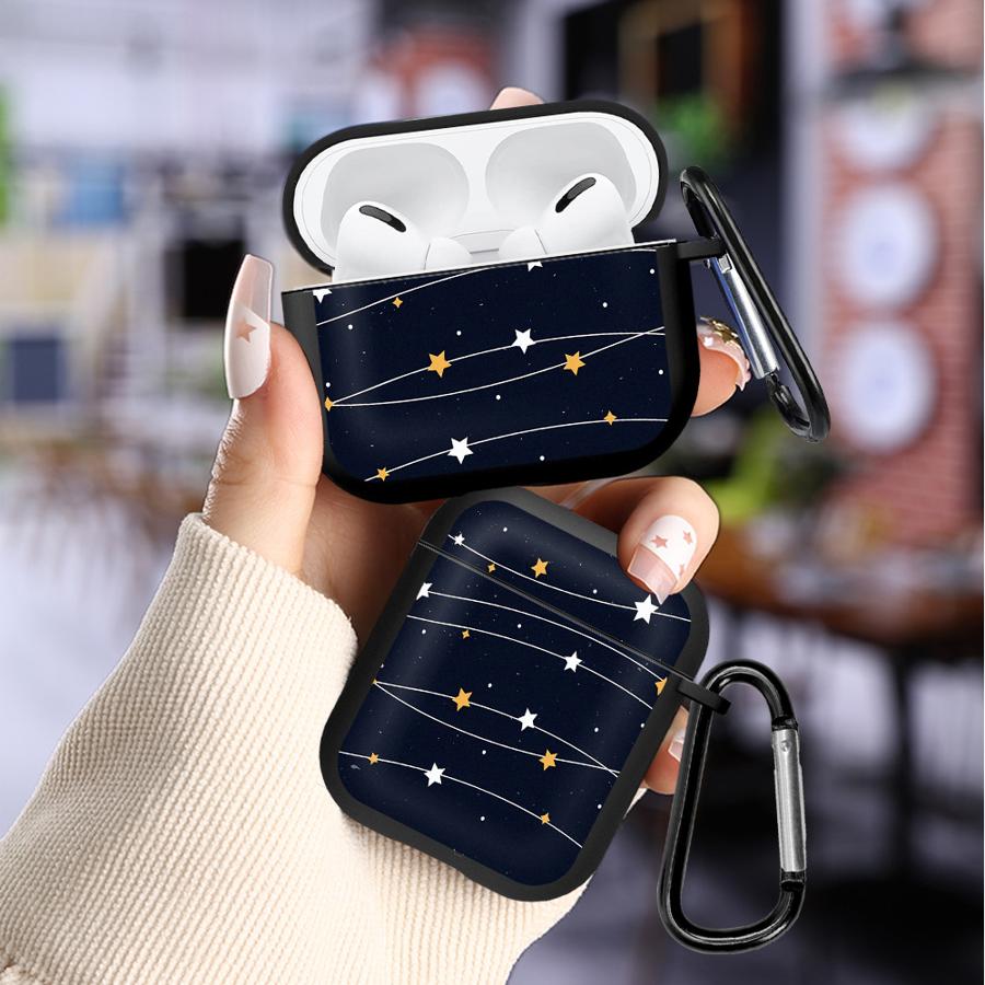 Nachthimmel Sterne Ohrhörerhüllen Hülle für Airpods Pro2 3 1 Pro 4 Pro3 2