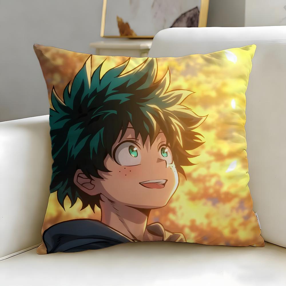 popular anime My Hero Academia Cushion Cover Soft & Easy-Wash Pillow Case – Versatile for Couch, Bed, Travel and Office