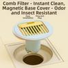 Antiodor Floor Drain Core Auto-Close Comb Filter Trap Seal Odor Proof Floor Drain  Laundry Room