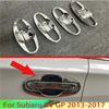 For Subaru XV GP 2013-2017 Car Accessories ABS Chrome Door Handle Bowl Cover Cup Cavity Trim Ert Catch Molding Garnish 2015