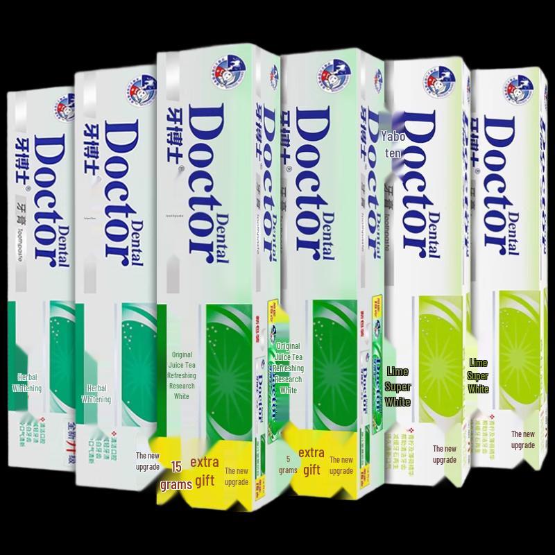 Dr. Dental Fresh Breath Toothpaste Family Pack (6x105g + 2 Toothbrushes)