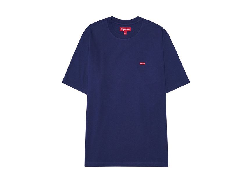Supreme Small Box Tee Navy L
