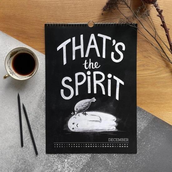 Existential Dead 2026 Halloween Calendar Gothic Ghost Art Decor Festive Home Halloween Party Decoration