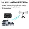 Premium ABS Material TV Antennae Magnified Receiver For 1080P Intelligent TVs 250Km Scope Capability