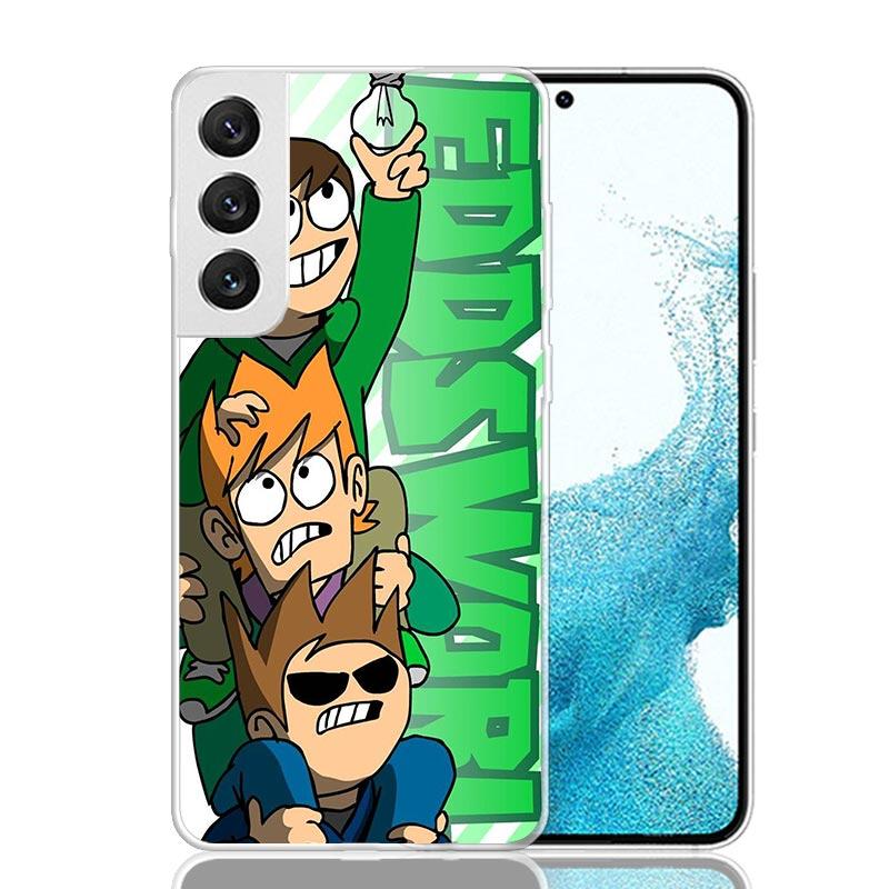 Anime Cartoon Eddsworld Phone Case For Samsung Galaxy S26 Ultra S23 S24 S25 Edge S20 FE S21 S22 Plus Soft Print Shell Cover Fund