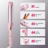 Large Hair Curling Wand, 1.6 Inch Big Barrel Curling Iron, 40 Million Ionic Ceramic Curler with 3 Temp, Auto Shut-Off, Long Barrel Curling Wand for