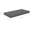 VidaXL Étagère murale flottante Gris brillant 50x23x3,8 cm MDF