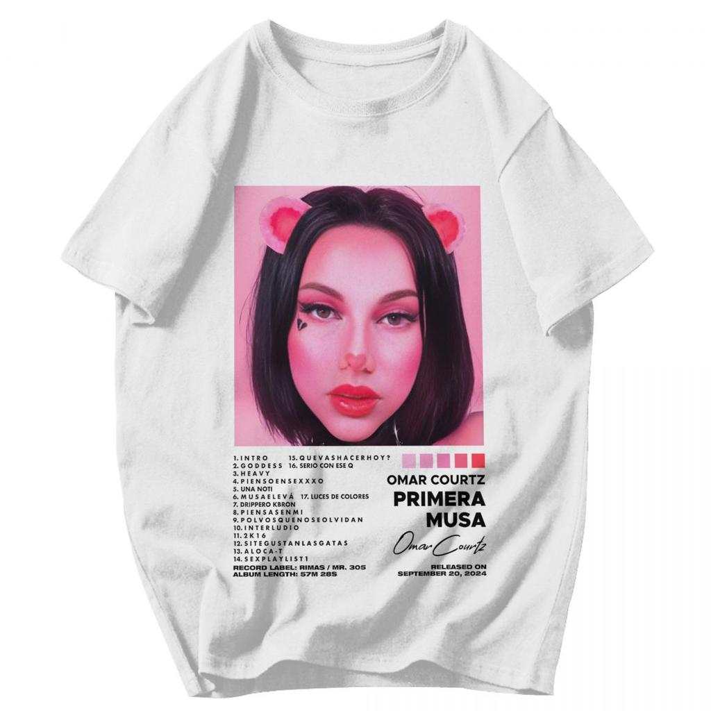 Men T Shirt Rapper Omar Courtz Primera Musa 2026 Graphic Unique Y2K Graphic Short Sleeve Unisex Tops T Shirts