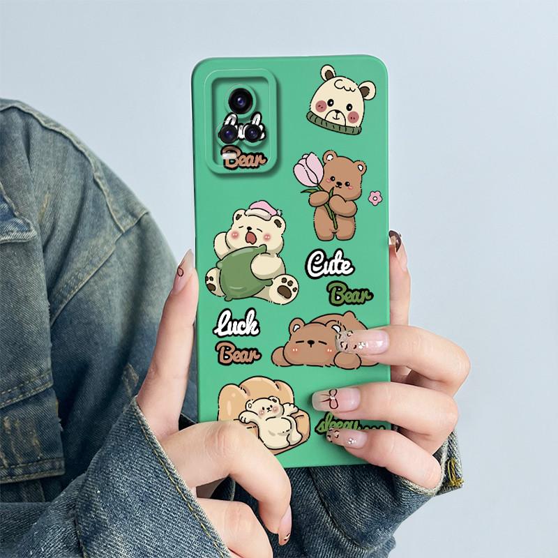 

For Vivo V20 Phone Case Cute Astronaut Soft Silicone Lens Protective Back Cover for VivoV20 V2024 V2025 Coque Vivo v 20 Shells Vivo V20