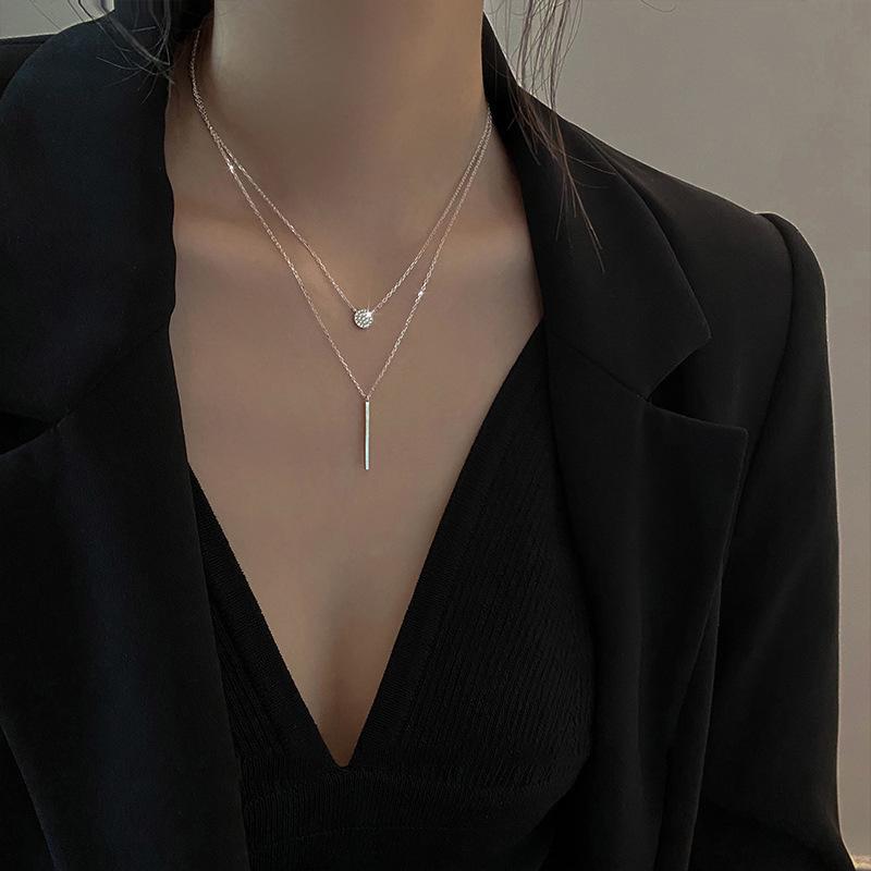 Necklace female Korean verion imple girlfriend birthday gift high ene collarbone cha female tudent cold, tyle jewel tide