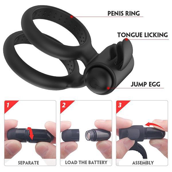 Bullet Vibrating Cock Ring Sex Toy For Male Penis Ring