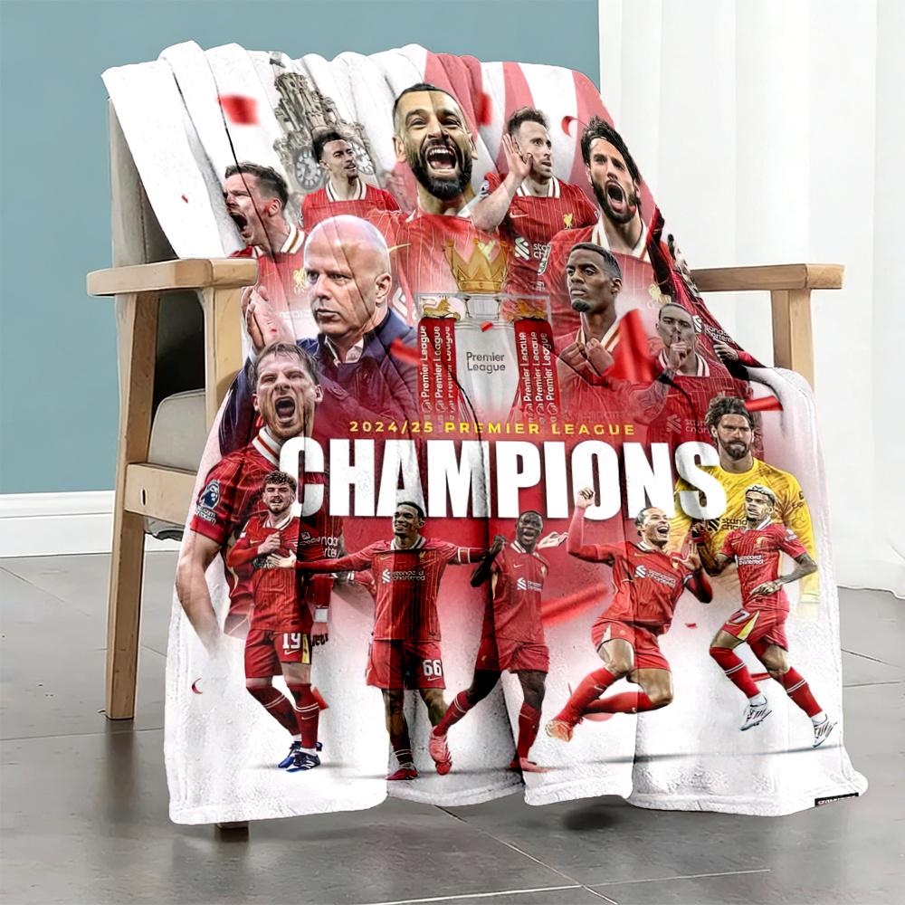 Liverpool Football Blanket Durable Comfort Perfect For Couch Bedding Picnics For All Seasons Digital Print Perfect Gift For Relatives And Friends