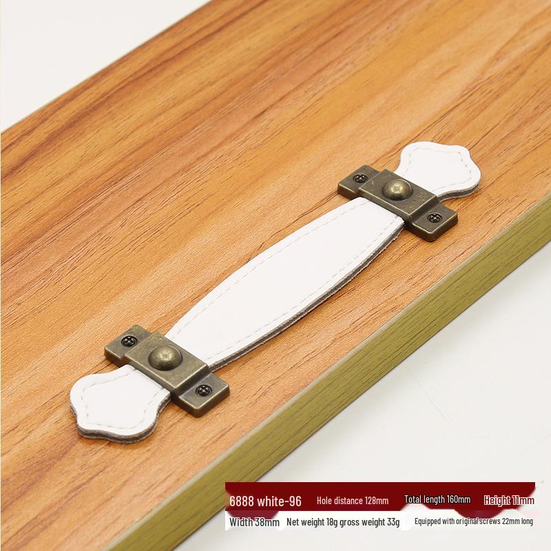 Brown-Black Leather Handle for Suitcases, Bags, Drawers, and Cabinets