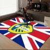 Leeds Crest Design Printed Office Carpet Chair Cushion  Entryway Rug, Rugs for Living Room, Bedroom Christmas gifts