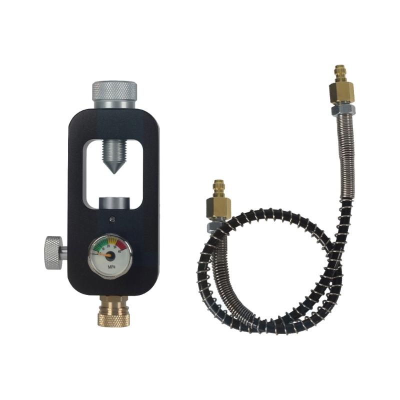 

Aluminum Alloys Diving Cylinder Refill Adapter Scubas Cylinder Regulator Fill Station Scubas Diving Tanks Refill Adapter чорний