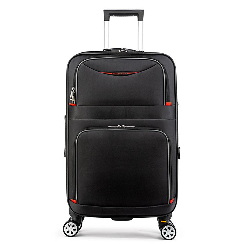 Valiză durabilă din pânză Oxford cu roți universale, capacitate mare (24-28 inch), Troller cu parolă pentru bărbați și femei.