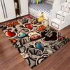 Graffiti Style Funky Carpet Design Suitable As a Non-slip Mat for the Living Room or Bedroom Sofa