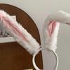 Adorkable Headband Cartoon Rabbit Hair Hoop Eye-catching Headpiece Headwear for Halloween Cosplay Role Play