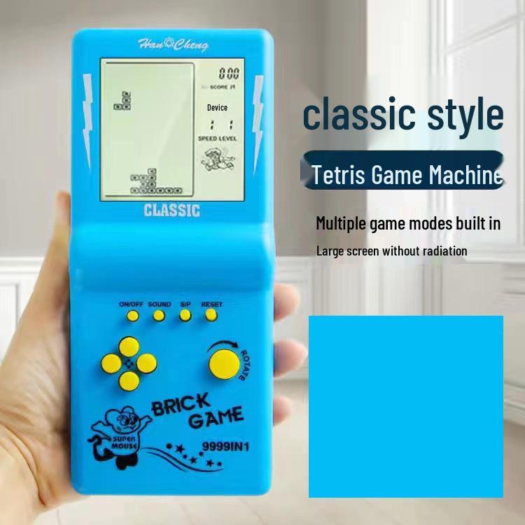 Children's Educational Tetris Handheld Game Console - Vintage Student Toy