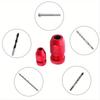 2 Stück/Set Einstellbarer & Langlebiger Präzisions-Aluminium-Bohrer-Tiefenanschlag 2-11mm - Holzbearbeitungszubehör mit Metallfinish