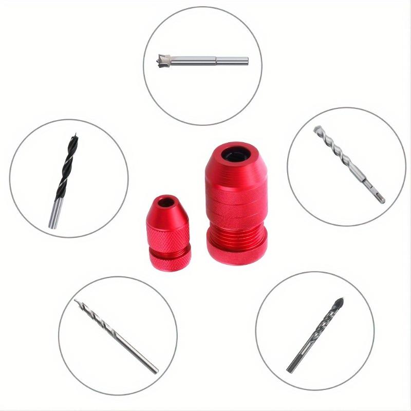 2 Stück/Set Einstellbarer & Langlebiger Präzisions-Aluminium-Bohrer-Tiefenanschlag 2-11mm - Holzbearbeitungszubehör mit Metallfinish