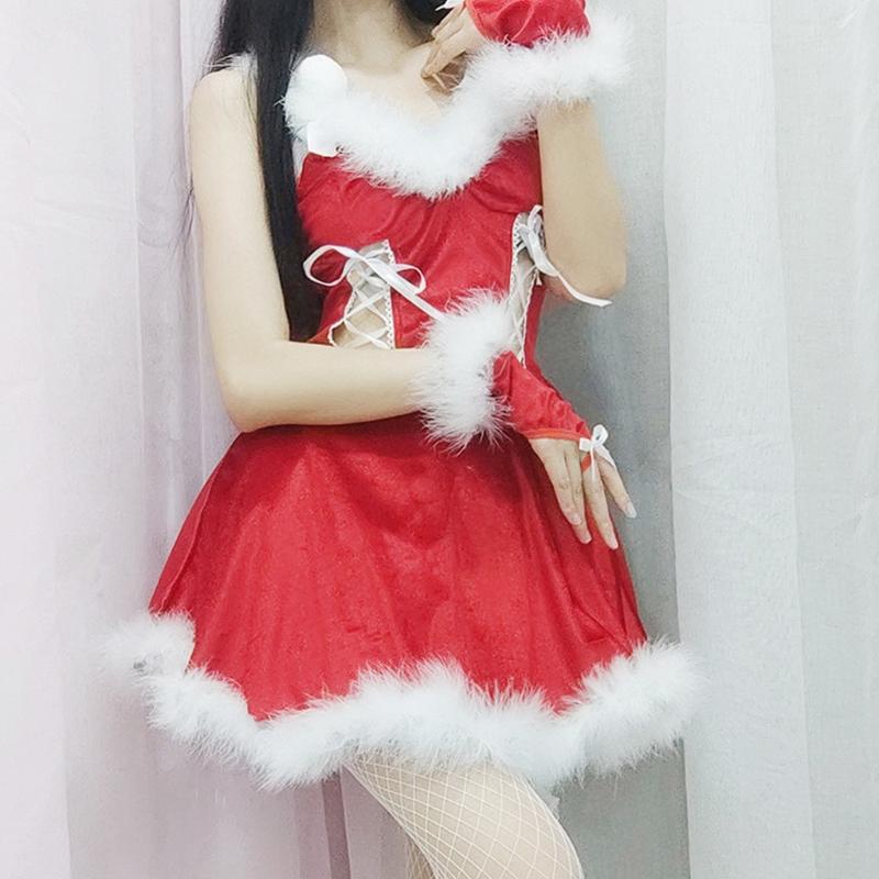 Party Dress Bunny Santa Costume Cosplay Sexy Maid Costume Christmas Performance Costume Halloween Costume for Women Chri