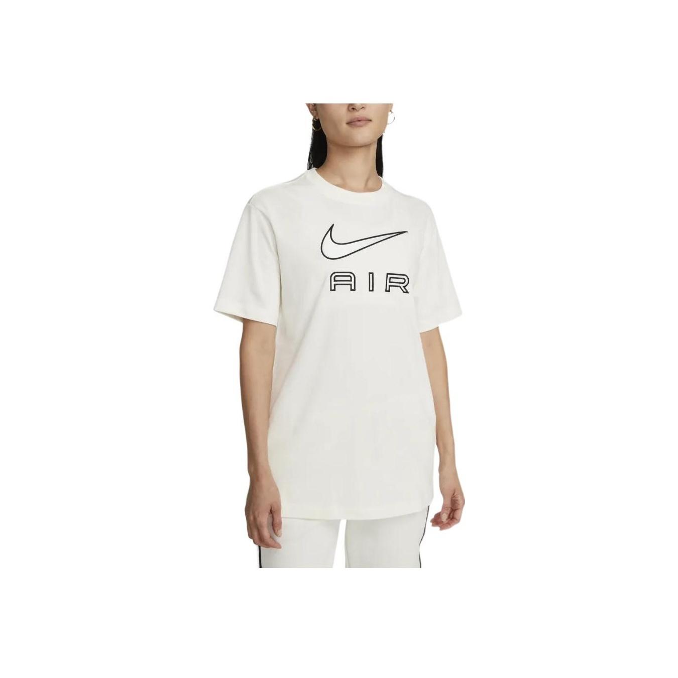 

Женская футболка с коротким рукавом и круглым вырезом Nike Air Alphabet Logo, бежевая DR8983-133 XL