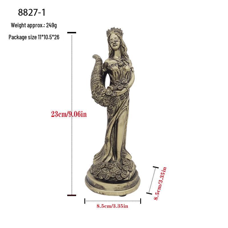 Greek Goddess Wealth-Attracting Decorative Statue - Lucky Office Desktop Ornament