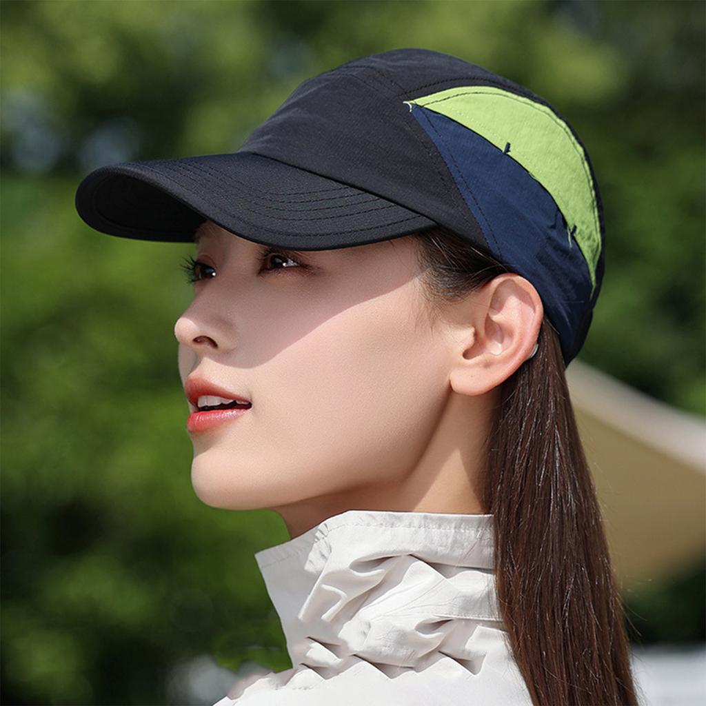 Unisex Quick Drying Baseball Cap, Outdoor Sports Hiking Cap, Thin Breathable Color Blocked Hat