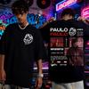 2025 Summer Rapper Paulo Londra Homerun Graphic Tshirt Mens Hiphop Retro Loose Tshirt High Quality Casual 100 Cotton Top