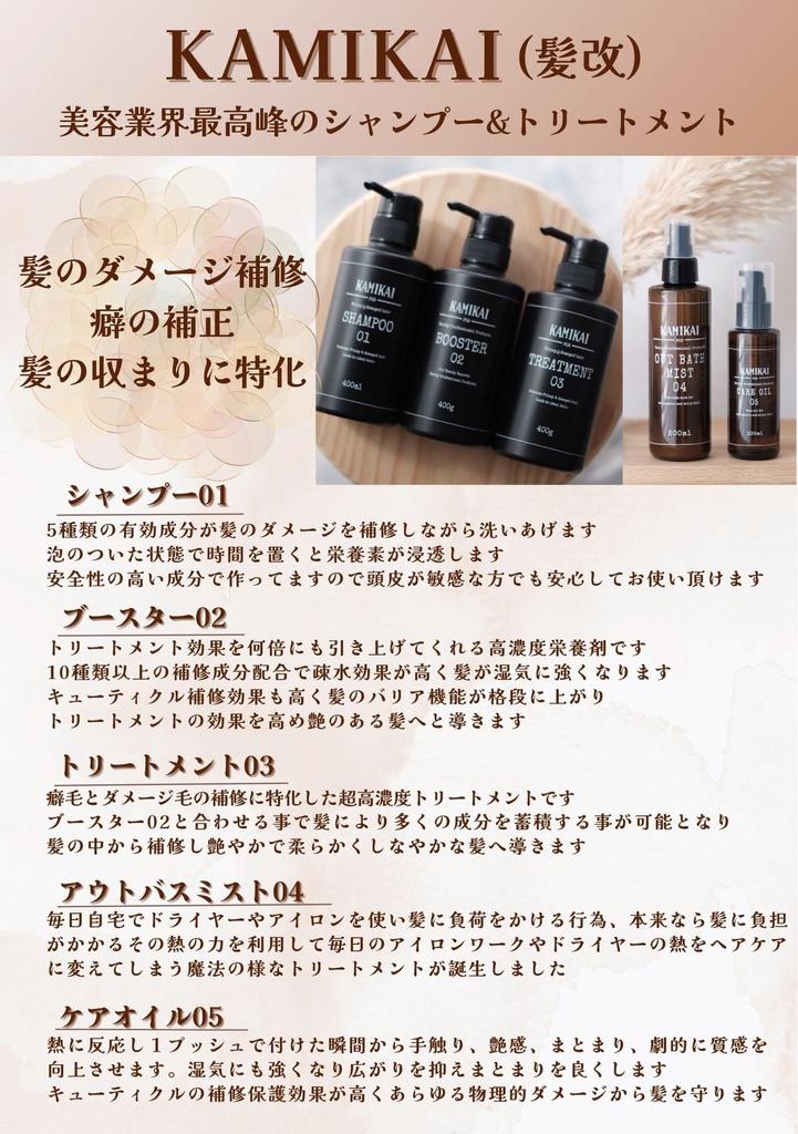 KAMIKAI Salon Exclusive Salon Treatment At Shampoo 01 Booster 02 Treatment 03 Specialized for Curly and Damaged Hair Contains Over 10 Types of Repair