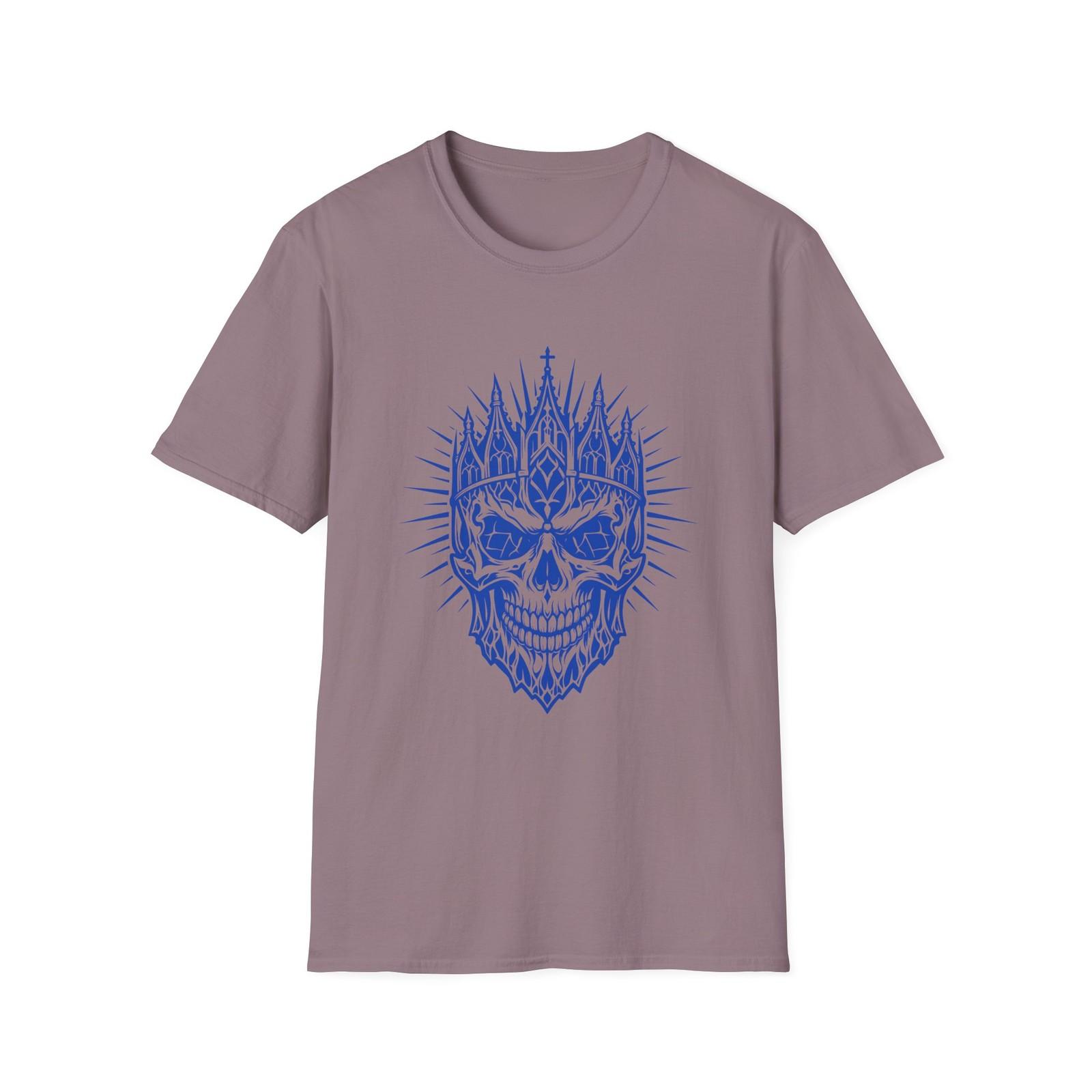 Sacred Skull Cathedral Crown Gothic Church Icon Occult Unisex Softstyle T-Shirt S