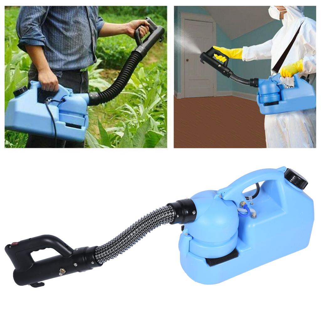 Pulverizator electric de grădină portabil, 8L ULV, albastru, cu curea de umăr