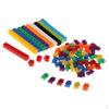 100Pcs Interlocking Gram Unit Cubes, Math Classroom Teaching Aids, 10 Assorted Colors + 60Pcs