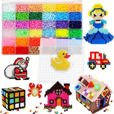 1000 יח'\חבילה 5 מ"מ נתיך Perler Beads Refill Pack ערכת הכנת DIY בעבודת יד תכשיטים יצירתיים אביזרי אמנות לילדים למידה מוקדמת צעצועים חינוכיים