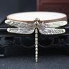 Brass Dragonfly Home Decoration Antique Statue Animal Figurines Miniatures Ornament Accessories Creative Table Tea Pets Craft