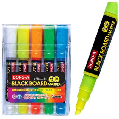 Dong-a Fluorescent Neon Liquid Dry-erase Marker Pen 5Color Set