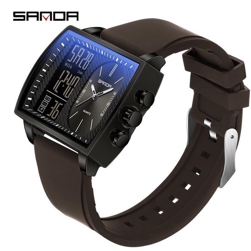 Sanda Multifunctional Waterproof Luminous Student Quartz Watch