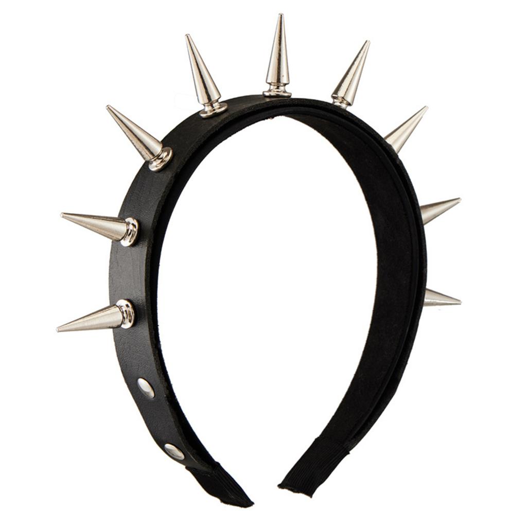 Unique Gothic Halloween Headbands Studded Headpieces Party Headwear Comfortable Spiked Hair Accessories For Women