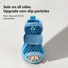 4Pcs Cute Mesh Dog Shoes Non-slip Elastic Strap Cooling Dog Boots Wear-resistant Dog Foot Cover Pet Sandals Summer For Pets New