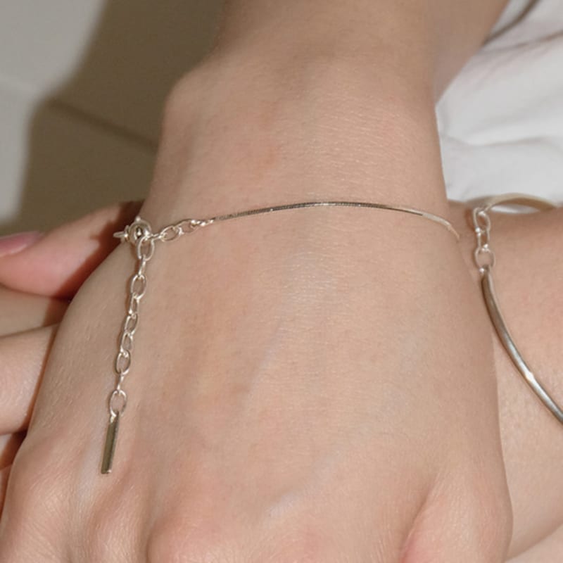 

LIMILIMI limilimi logo bracelet 02 silver
