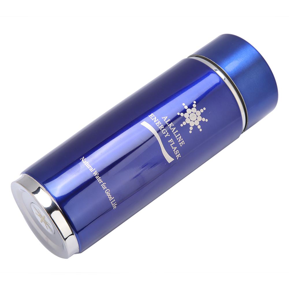 Edelstahl alkalische Wasserflasche tragbare Nano Balance Bio Energy Lonizer Cup Flasche(blau)